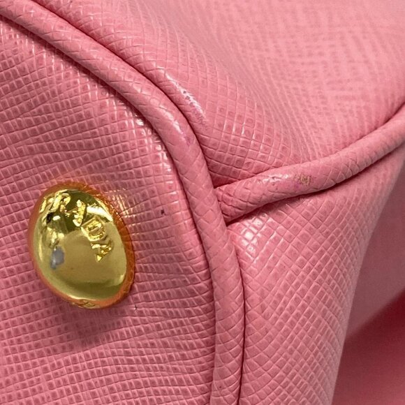 PRADA - Pink Leather Handbag - Picture 14 of 16